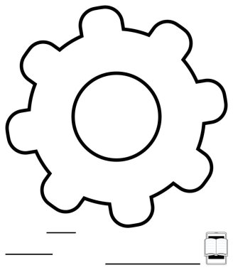 Vites ana hatları vurgulama süreci, sistemler ve işbirliği. Konseptler için idealdir mühendislik, otomasyon, yenilik, organizasyon, takım çalışması verimlilik problem çözme. Düz basit