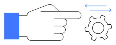 El, yatay okları olan bir vitese bakıyor. Hareket ya da ayarlama gösteriyor. İşlem yönetimi, otomasyon, kontrol sistemleri, teknik işlemler, takım çalışması, optimizasyon, düz basit