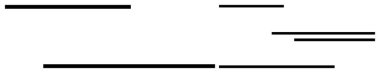 Farklı uzunluklardaki siyah yatay çizgiler soyut bir düzende birbirinden ayrılır. Tasarım, yaratıcılık, minimalizm, soyutlama, denge, geometri ve modernite için ideal. Düz basit metafor