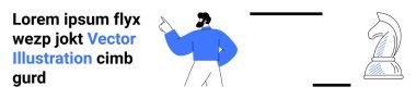 Mavi kazaklı biri yazı ve satranç şövalyesini işaret ediyor. Fikirlere, stratejiye ve etkileşime atıfta bulunuyor. Liderlik için ideal, karar verme, iletişim, strateji planlaması, eğitim, takım çalışması