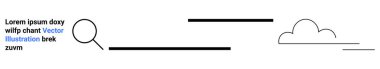 Büyüteç, metni, basit satırları ve bulut şeklini vurguluyor. Berraklığı, araştırmayı, keşfi, basitliği temsil ediyor. Yenilik, analitik, eğitim minimalizm temaları takım çalışması için ideal