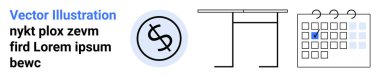 Tablo ana hatlarının yanında finansmanı ve altı çizili takvimi sembolize eden dolar parası. Finans, bütçe, planlama, planlama, organizasyon, üretkenlik için ideal, basit