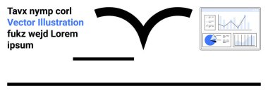 İş çizelgeleriyle soyut siyah geometrik şekil. Metin ögesi tasarımı tamamlar. Analiz, iş, teknoloji, pazarlama, eğitim, sunum, basit iniş sayfası için ideal