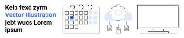 İşaretli tarihli takvim, dosyalara bağlanan bulut simgesi, masaüstü monitörü. Zamanlama, bulut hesaplama, veri yönetimi, dijital iş akışı, üretkenlik, bilişim çözümleri için ideal basit iniş sayfası