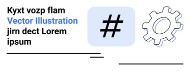 Meta veri etiketi bir karenin içinde vites şeklinin yanında. Teknoloji kavramları, yazılım geliştirme, dijital pazarlama, süreç entegrasyonu, yenilik, takım çalışması, basit iniş sayfası için ideal