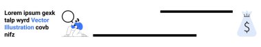 Para çantasına bağlı büyüteçle bir belgeyi inceleyen, netlik, analiz, araştırma, optimizasyon süreçlerini vurgulayan kişi. Finans, araştırma, analitik ve yatırım için ideal