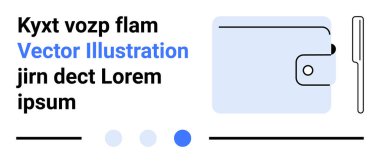 Cüzdan, sadelik ve organizasyonu vurgulayan bir stilin yanında güvenli bir kopçayla özetlenmiştir. Finans uygulamaları, güvenli ödeme, dijital araçlar, nakitsiz sistemler, modern hayat, e-ticaret için ideal