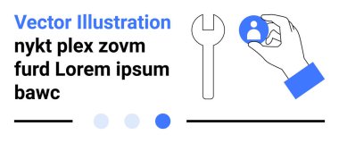 İngiliz anahtarı aracıyla el ele tutuşan simge, kişiselleştirmeyi, kullanıcı yönetimini, tamiratı sembolize eder. Takım çalışması, teknik servis, kullanıcı ayarları, bilişim desteği, HR araçları, müşteri hizmetleri sade iniş için ideal
