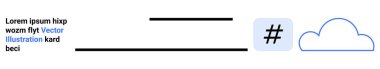 Metin referansları minimalist üstveri etiketi ve bulut görselleri ile eşleştirildi. Veri, bulut depolama, çevrimiçi işbirliği, teknoloji, markalaşma, ağ, pazarlama, basit iniş sayfası için ideal