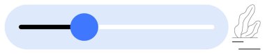 Soyut bitki çiziminin yanındaki gradyan çubuğunda mavi düğmeli ses kaydıracı. Ses uygulaması, kullanıcı arayüzü, kontrol paneli, özelleştirme, minimal tasarım, modern düzen, basit iniş sayfası için ideal