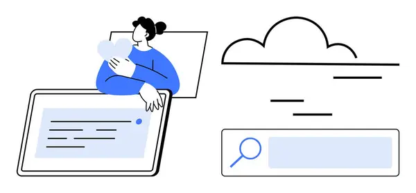 A person meditating in a peaceful setting, surrounded by nature, symbolizing the importance of balance and well-being in the digital age