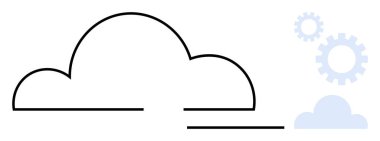 Bulut ana hatları teknolojiyi, veri entegrasyonunu ve yeniliği sembolize ediyor. IT, otomasyon, bulut hesaplama, yazılım, büyüme, mühendislik gibi basit düz metaforlar için ideal