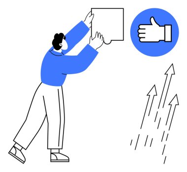 Yapboz parçası, onay ikonu ve büyüme kavramı olarak yükselen oklar. Takım çalışması, ilerleme, başarı, iş geliştirme, işbirliği, sorun çözme sade iniş için ideal