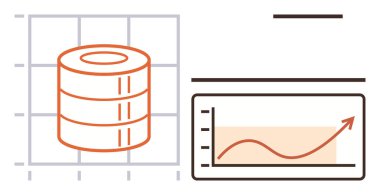 Yığın şekilli veri depolama şebekesi ve büyüme grafiği yükseliş eğilimini gösteriyor. Veri yönetimi, istatistik, analitik, iş ilerlemesi, araştırma, tahmin, bilişim araçları için ideal. Basit düz metafor