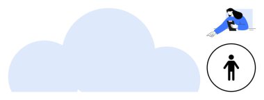 Kullanıcı bir tablet üzerinde profil ikonu olan bir tablet çiziyor, teknolojiyi, bağlantıyı, veri depolamayı, yaratıcılığı sembolize ediyor. Uygulamalar, takım çalışması, sosyal medya, iletişim yeniliği için ideal