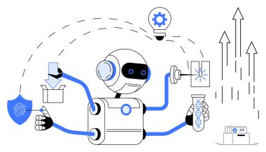 Akıllı robotlar görevlerini yerine getiriyorlar. DNA analizi, veri şifreleme, fikir üretme. Yapay zeka, makine öğrenimi, yenilik, güvenlik, otomasyon biyoteknoloji gelişimi için idealdir. Basit.
