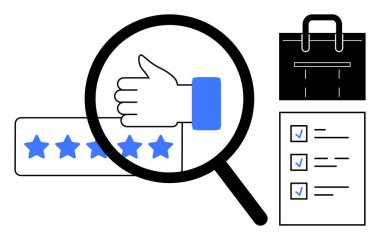 Büyüteç, evrak çantası ve kontrol listesinin yanında en iyi notu ve 5 yıldızlı notu verdi. Kalite kontrol, müşteri memnuniyeti, araştırma, performans analizi, onay süreci, hedef