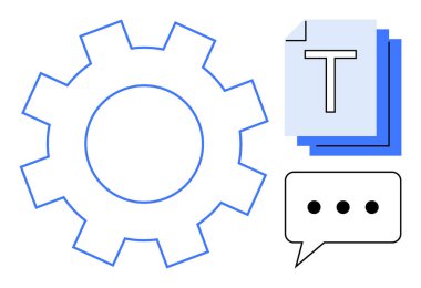 Takım çalışması, otomasyon, iletişim, fikir paylaşımı, görev yönetimi için konuşma balonu. Proje planlama ve üretkenlik araçları için ideal çalışma akışı takım çalışması basit