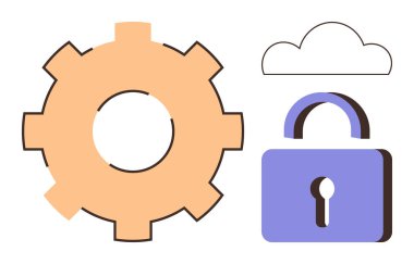 Vites, bulut ve asma kilit teknolojiyi, sistem optimizasyonunu, veri güvenliğini ve bulut çözümlerini vurguluyor. Siber güvenlik, bulut bilgisayarı, teknoloji hizmetleri web sitesi güvenliği SaaS uygulama görselleri için ideal