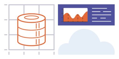 Şebeke arkaplanındaki veri depolama diskleri, metrik analizler ve bulut grafikleri. Veri yönetimi, bulut hesaplama, analitik, veritabanı, teknoloji bilişim ve ağ kurmak için ideal. Basit düz
