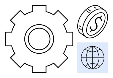 Takım çalışmasını, ekonomik büyümeyi, küreselleşmeyi, zenginliği, sanayiyi, yeniliği ve sürdürülebilirliği temsil eden dünya ikonu. Küresel finans ticaret planlaması için ideal