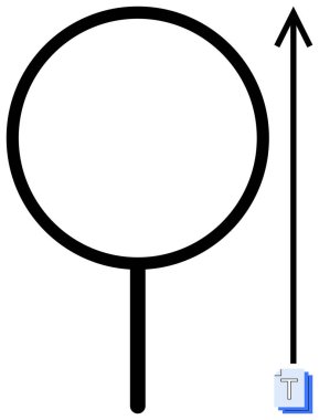 Yukarı bakan bir okun yanındaki bir doğruya bağlı ince siyah çember. Büyümeyi, yönü, odaklanmayı, basitliği, minimalizmi, ilerlemeyi ve hırsı temsil eder. İş sunumları için ideal markalaşma