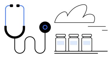 Tıbbi malzemelere bağlı steteskop, sağlık hizmetleri, yenilik ve dijital dönüşümleri vurguluyor. Teletıp, aşı kampanyaları, bulut teknolojisi, tıbbi kaynaklar için ideal