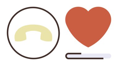 İçinde telefon ve barın bulunduğu kalp, iletişimi, desteği, sevgiyi ya da iyileşmeyi temsil ediyor. İlişkiler, teknoloji, akıl sağlığı, sağlık hizmetleri, gelişim yardımı için ideal.