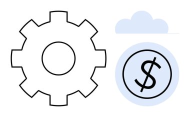 Bulutların altında doların yanında vites, yenilik, finans, optimizasyon ve teknoloji. Fintech, bulut hizmetleri, otomasyon, girişimler, maliyet yönetimi iş planlaması için ideal