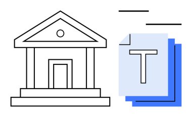 Adliye taslağı, metin dosyasıyla dolu belge yığını, hareket çizgileri. Hukuk, yönetim, hükümet, sözleşmeler, eğitim, uyum raporları için ideal