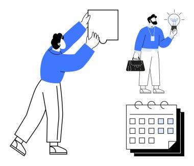 Meslektaşlar iş birliği yaparak, fikir alışverişinde bulunarak ve bir takvimle plan yaparak işbirliği yaparlar. Takım çalışması, üretkenlik, organizasyon, zaman yönetimi, yaratıcılık, beyin fırtınası ve planlama için ideal