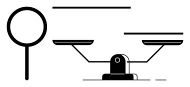 Dengeli bir ölçekte büyüteç incelemeyi, adaleti, soruşturmayı, karar vermeyi vurguluyor. Hukuk, ahlak, araştırma, eşitlik değerlendirmesi için idealdir. Minimalist düz metafor
