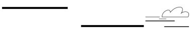 Yatay siyah çizgiler geniş toprak kıvrımlarının bir bulut oluşturduğunu gösteriyor. Sakinlik, denge, doğa, basitlik, modern sanat, hareket, asgari tasarım için ideal. Basit bir düz metafor.