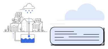 Güneş enerjisiyle çalışan binaların çatılarından toplanan yağmur suyu yeraltı rezervlerinin yeniden kullanılması için saklanıyor. Sürdürülebilirlik, kentsel su yönetimi, yenilenebilir enerji, çevre dostu olmak için ideal