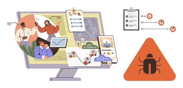 Программисты общаются, управляют задачами, отслеживают прогресс, отслеживают ошибки на экране. Идеально подходит для командной работы, управления проектами, документооборота, решения проблем, проверки качества программного обеспечения