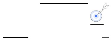 Bullseye with arrow symbolizes success, focus, and precision. Ideal for business goals, achievements, planning, strategy, leadership, personal growth career development simple flat metaphor