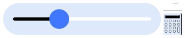 Hesap makinesinin yanında siyah-beyaz bir pistte hareket edebilen mavi bir daire çizen kaypak. Finans, mühendislik, dijital araçlar, istatistik, kesinlik, kontrol sistemleri için ideal, basit düz metafor