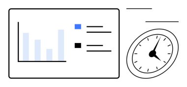 Çubuk çizelgesi ve görevler listesi, tıklayan bir analog saatin yanında zaman izleme, hedef belirleme ve planlama anlamına gelir. Zaman yönetimi, üretkenlik, verimlilik, iş stratejisi, başarı, iş akışı için ideal