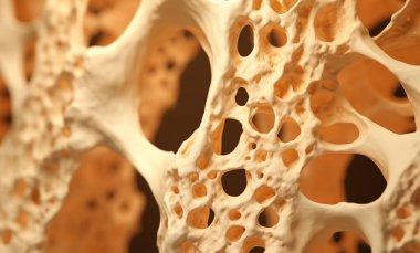 Bone structure in osteoporosis. vitamin D deficiency, fractures, estrogen clipart