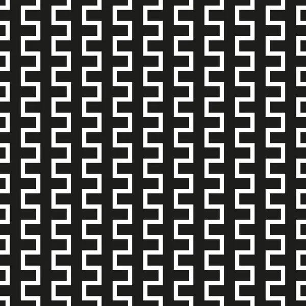 Безшовний Абстрактний Чорно Білий Простий Діагональний Квадратний Зигзаг Візерунок — стоковий вектор