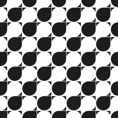 Kusursuz çember kesişen desen soyut geometrik arkaplan