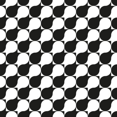 Kusursuz çember kesişen desen soyut geometrik arkaplan