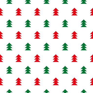 Kusursuz Noel ağacı hediye paketi kağıdı deseni. Noel ağacı hediye paketi deseni.
