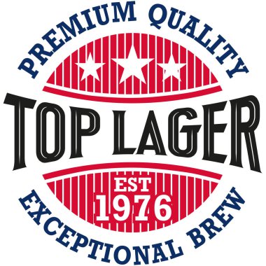 Bira logosu tasarımı. Bira etiketlerinde, bira fabrikası logolarında ya da tişört tasarımlarında kullanılmak için ideal.