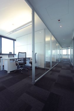 Koridor ve ofis dikey görünümü, AgratBrianza, Lombardy, İtalya