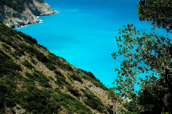 Yunanistan 'ın Kefalonia adasındaki Mirtos plajı