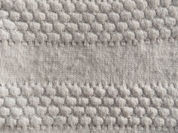 Textura Punto Gris Tela Lana Cerca Textil Patrón Punto Fondo —  Fotos de Stock