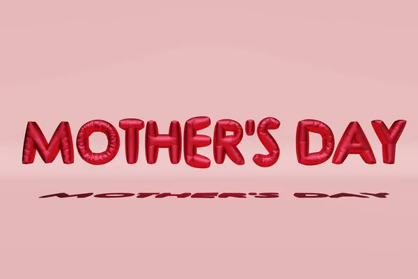 Carte Vœux Happy Mothers Day Design Rendu Affiche Bannière Festive — Photo