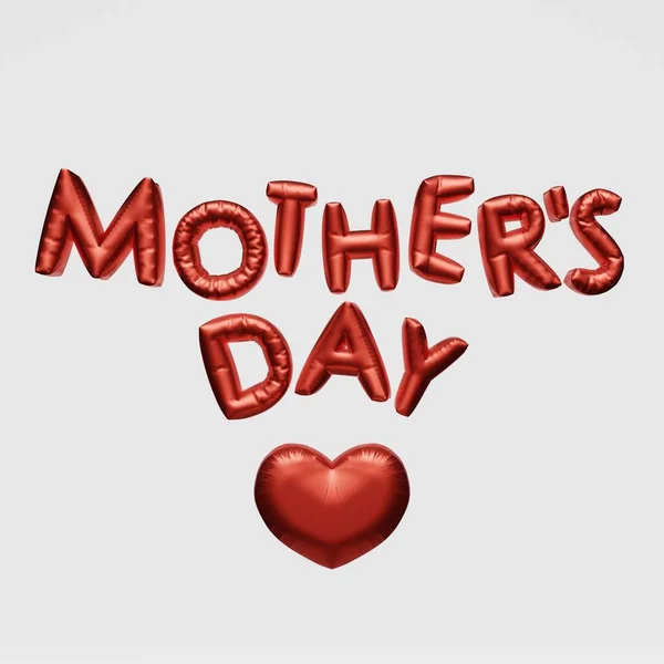 Carte Vœux Happy Mothers Day Design Rendu Affiche Bannière Festive — Photo