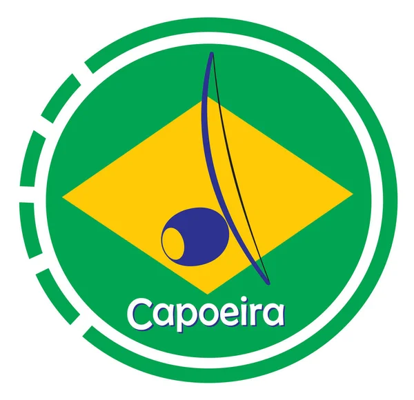 Capoeira Arte Marcial Afro Brasileño — Archivo Imágenes Vectoriales